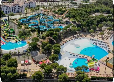 Piscina en o cerca de Ático de lujo en primera línea 2 balcones con vistas al mar, Vera Playa