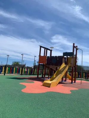 Zona de juegos infantil en Ático de lujo en primera línea 2 balcones con vistas al mar, Vera Playa