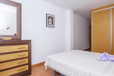 Cama o camas de una habitación en Apartamento Las vistas Piso