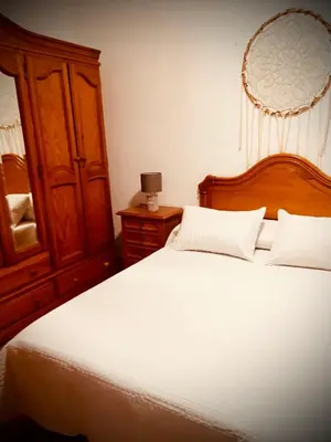 Cama o camas de una habitación en Casa Mirador a la Atalaya