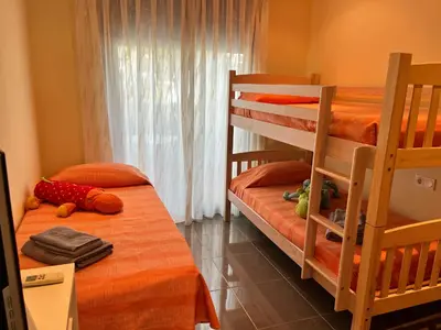Cama o camas de una habitación en Casa Ana Vera Playa