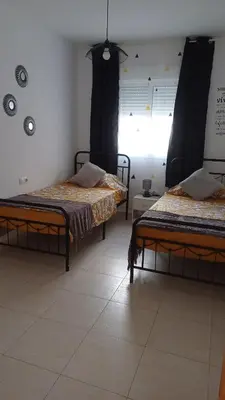 Cama o camas de una habitación en cerca plaza de Toros, 2 habitaciones