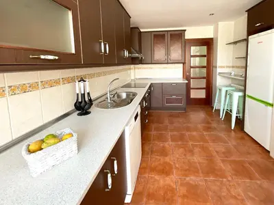 Una cocina o zona de cocina en Casa de la Plaza