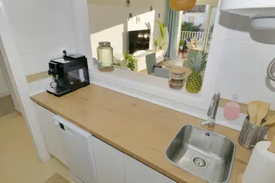 Una cocina o zona de cocina en Vera Playa La Medina