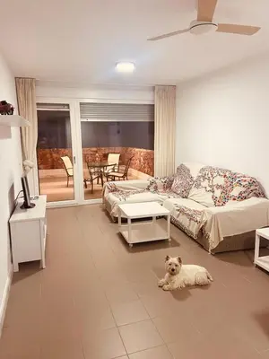 Zona de estar de Precioso apartamento en Las Negras