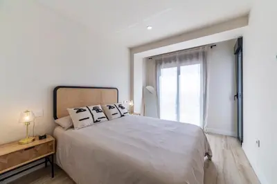 Cama o camas de una habitación en Edificio México