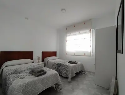 Cama o camas de una habitación en El Vitoriano