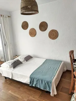 Cama o camas de una habitación en La Casita de Vera