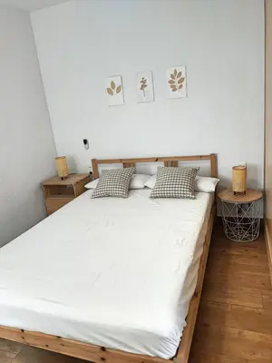 Cama o camas de una habitación en La Casita de Vera