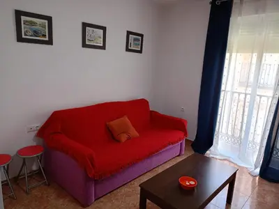 Zona de estar de Apartamento carboneras y disfruta del LUJO del Parque Natural Cabo de Gata Nijar