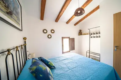Cama o camas de una habitación en Cortijo El Chopo Almería