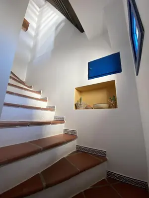 Una televisión o centro de entretenimiento en Vistaazul
