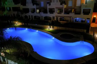 Piscina en o cerca de ÁTICO TERESA BORA PALM, PISCINA PRIVADA CLIMATIZABLE 250m playa