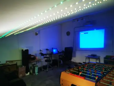 Sala de juegos en La Casa de los Pájaros