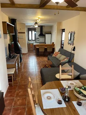 Zona de estar de La casita del pueblo