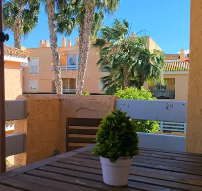 Un balcón o terraza de Vera marinas - relax and privacy