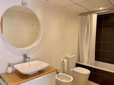 Un baño de Precioso apartamento primera línea de playa