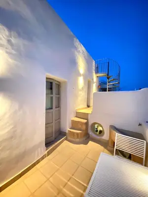 Un balcón o terraza de Renovated house in the historic center