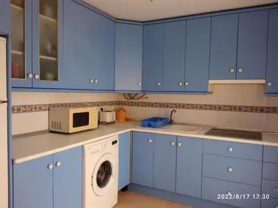 Una cocina o zona de cocina en Alojamiento roquetas de mar