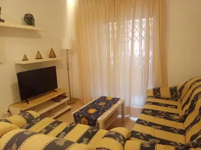 Cama o camas de una habitación en Alojamiento roquetas de mar
