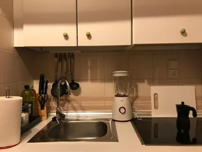 Una cocina o zona de cocina en Estudio Roquetas