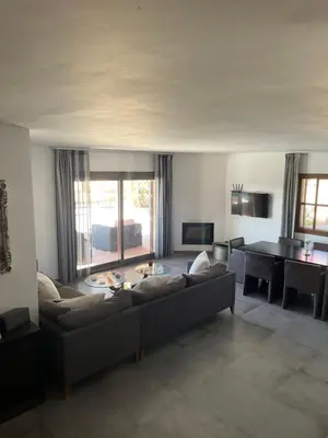 Una televisión o centro de entretenimiento en Casa Indalo