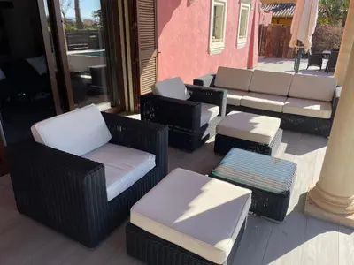 Zona de estar de Casa Indalo
