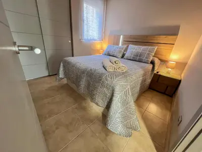Cama o camas de una habitación en Luxury Valle del Este Vera