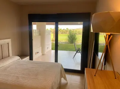 Cama o camas de una habitación en Luxury Valle del Este Vera