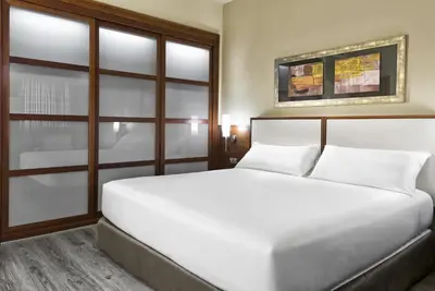 Cama o camas de una habitación en Elba Almeria Business & Convention Hotel
