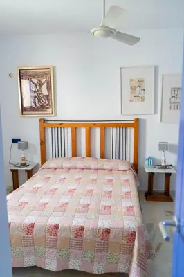 Cama o camas de una habitación en Casa de la Rosa