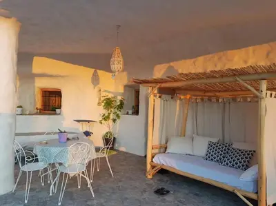 Cama o camas de una habitación en Cueva OTTO Privada