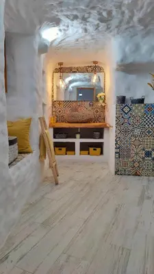 Cama o camas de una habitación en Cueva OTTO Privada