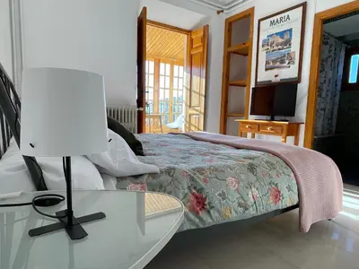 Cama o camas de una habitación en Hospedium Casa Convento Sierra de María