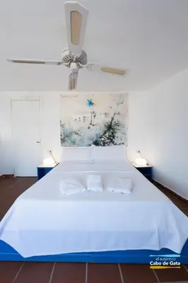 Cama o camas de una habitación en CASA ESCUELA PLAYA