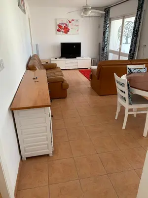 Una televisión o centro de entretenimiento en Casa Estrella