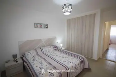 Cama o camas de una habitación en Apartamento El Palmeral Mojacar Rob
