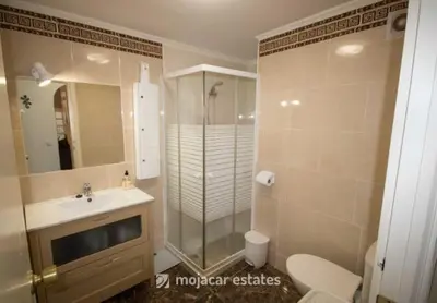 Un baño de Apartamento El Palmeral Mojacar Rob