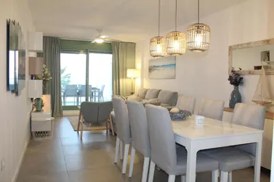Zona de estar de Apartamento El Sueño Mojácar 1ª Línea de playa