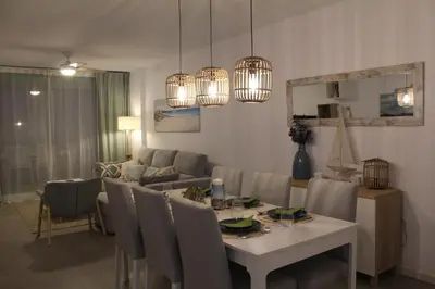 Zona de estar de Apartamento El Sueño Mojácar 1ª Línea de playa