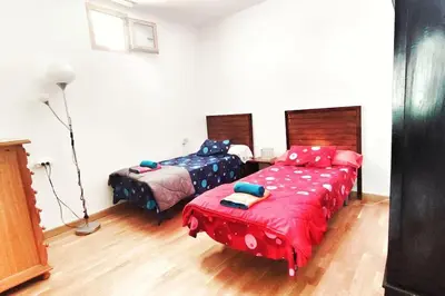 Cama o camas de una habitación en Casa La Reja