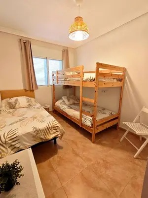 Cama o camas de una habitación en Dunas de Águilas