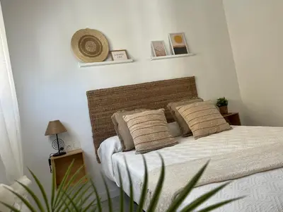 Cama o camas de una habitación en PLAYA BALERMA
