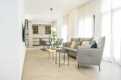 Zona de estar de Moott Homes Suites Casa de los Leones APTO 1