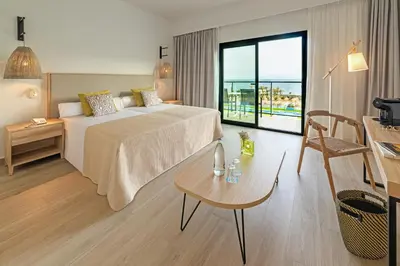 Cama o camas de una habitación en Cabogata Beach Hotel