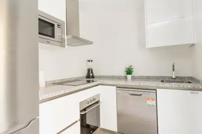 Una cocina o zona de cocina en Expoholidays - Primera línea de playa Villapepita PARKING gratis