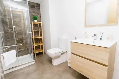 Un baño de Expoholidays - Primera línea de playa Villapepita PARKING gratis
