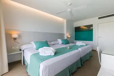 Cama o camas de una habitación en Playalinda