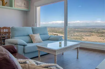 Zona de estar de Casa Cueva Mojácar 