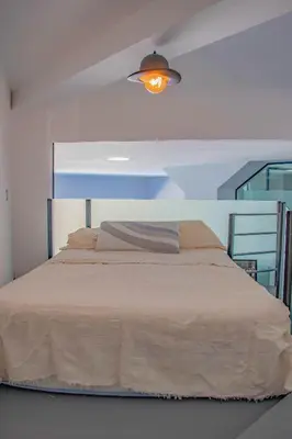 Cama o camas de una habitación en Casa Cueva Mojácar 